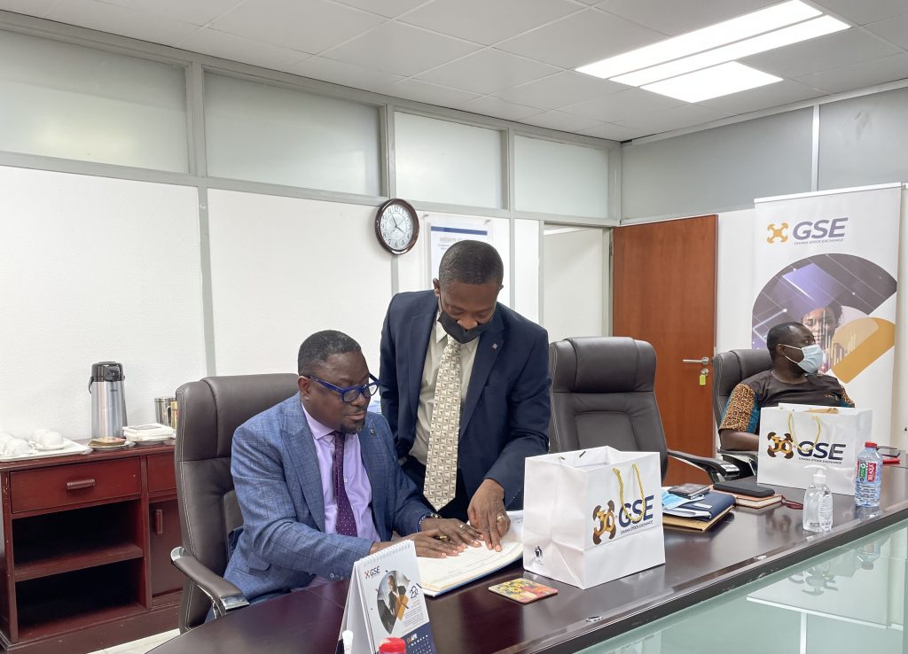 THE PRESIDENT AND CEO OF AGI VISITS THE GSE, Ghana Stock Exchange